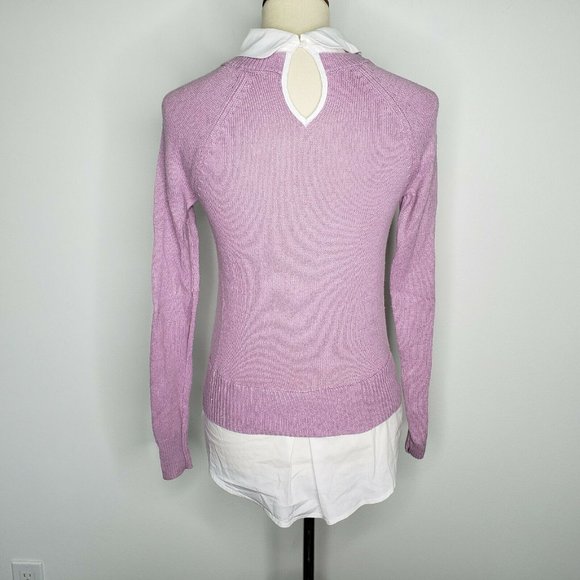 VERA WANG Princess Purple L/S Layered Look Top - Picture 2 of 7